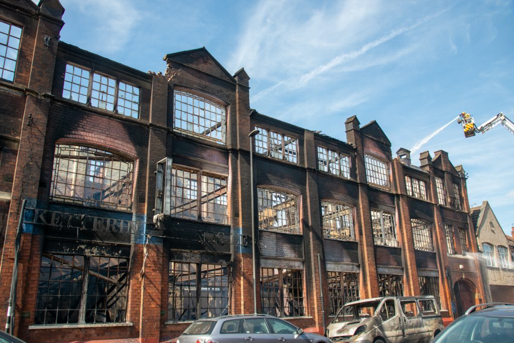 Fire damage at business in Regent Street, Kettering