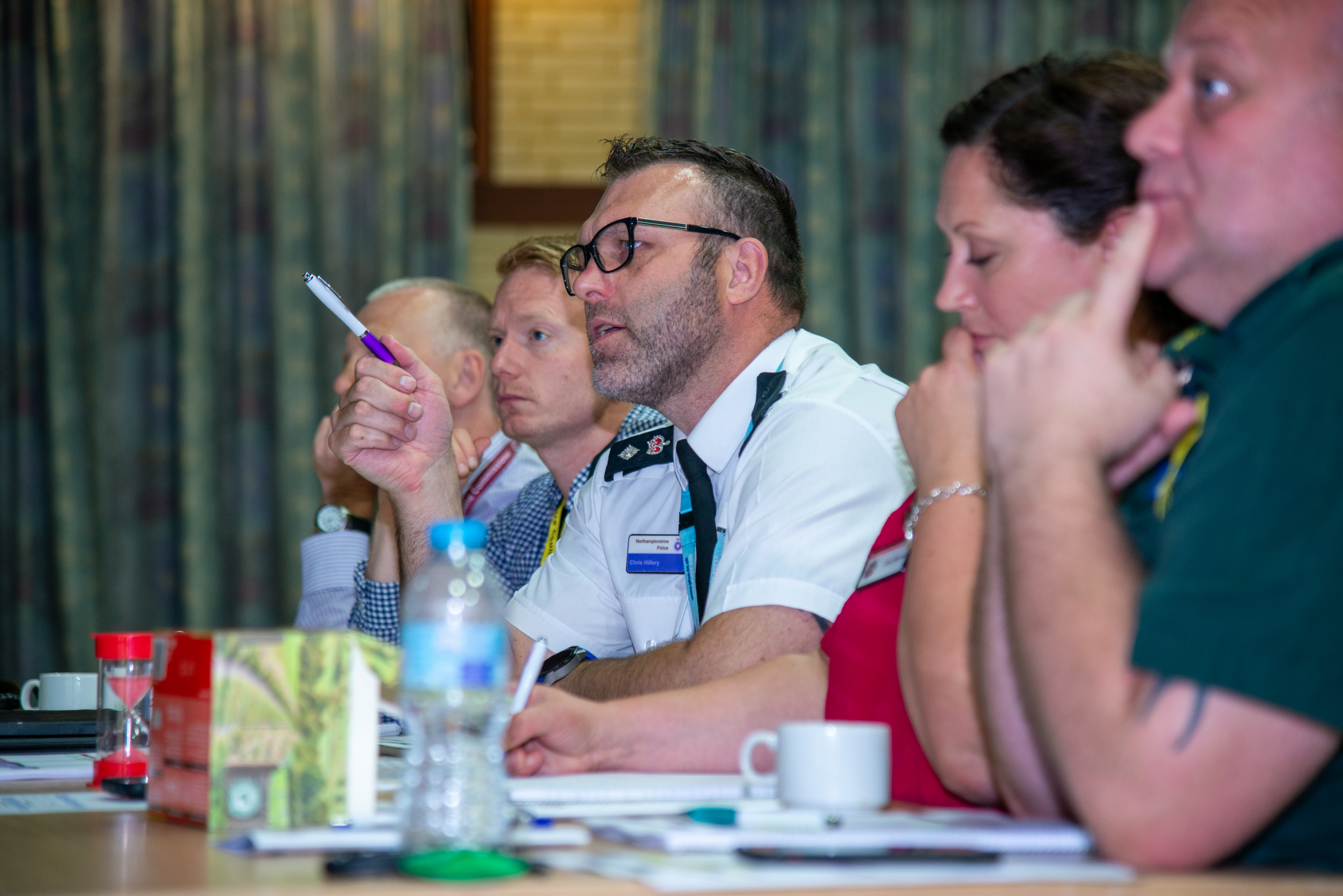 Judges at Northamptonshire County Schools Challenge semi-finals