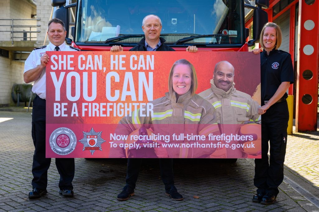 Largest firefighter recruitment drive for five years launches in Northamptonshire