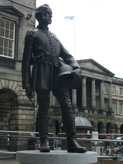 Firefighter statue