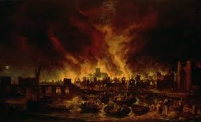 The great fire of London