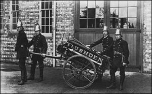 Firefighters from Rushden in 1877