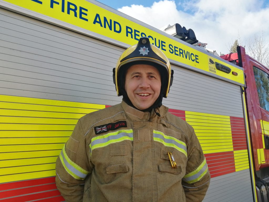 On-call firefighter Ian Jarvis