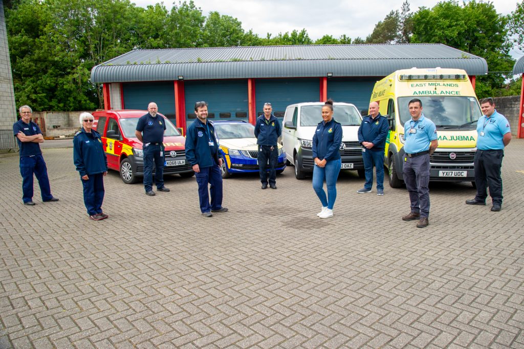 Group photo of some of the Northamptonshire Emergency Services Volunteers