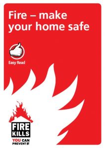 Easy read booklet for fire make your home safe