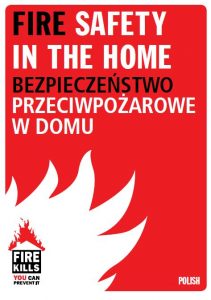 Fire safety in the home booklet in Polish