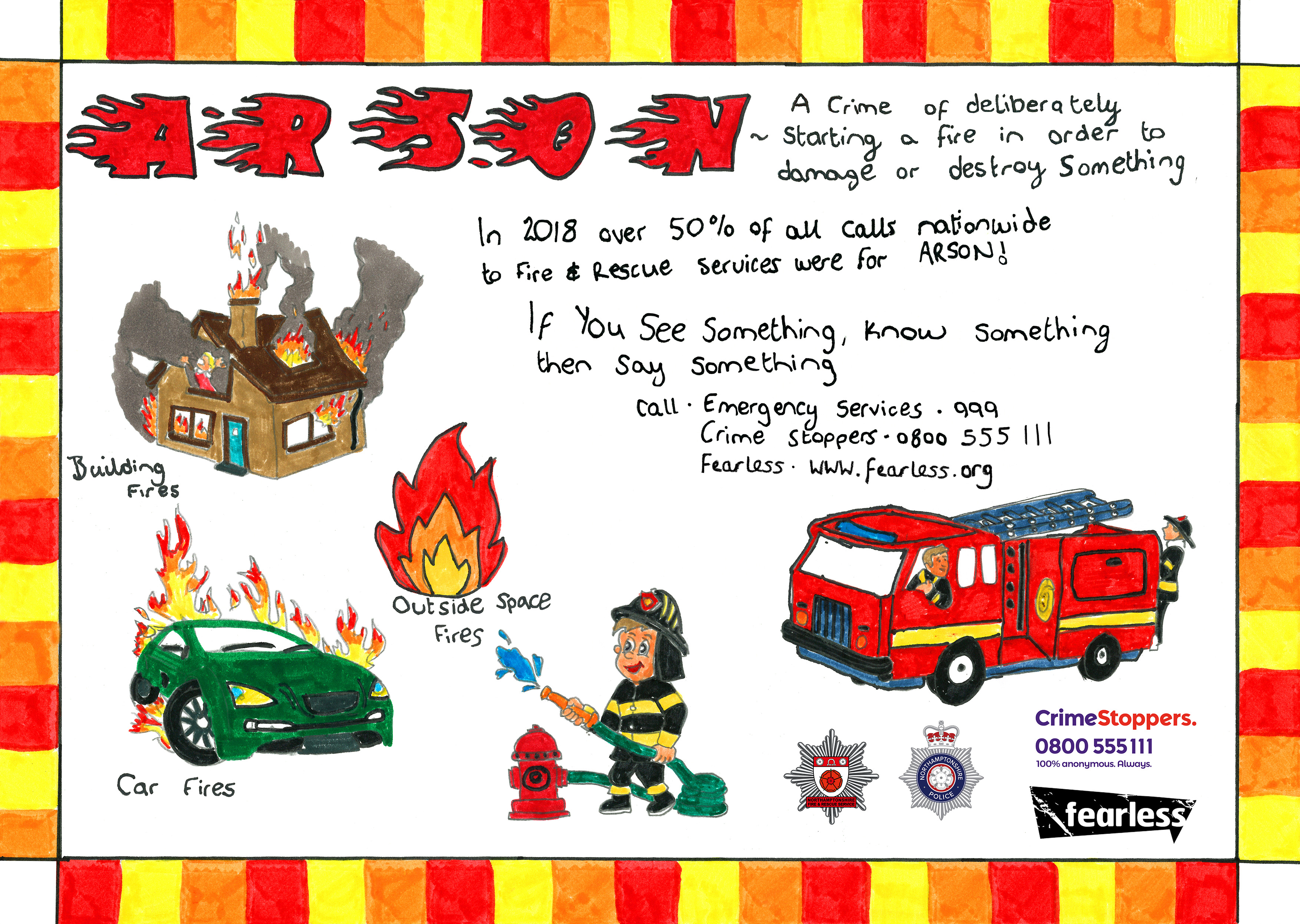 A designed arson poster by Callum Stewart