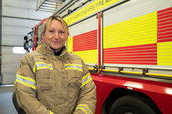 Firefighter Helen Pilkington