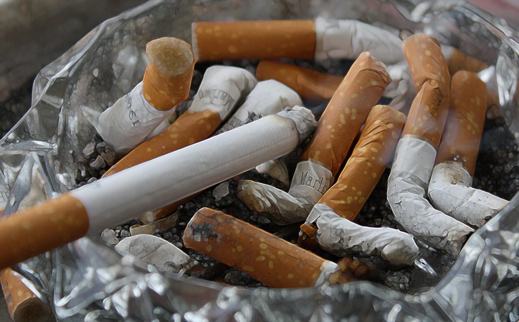 Close up of cigarettes