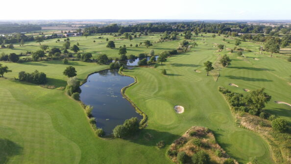 Aerial view of the countryside