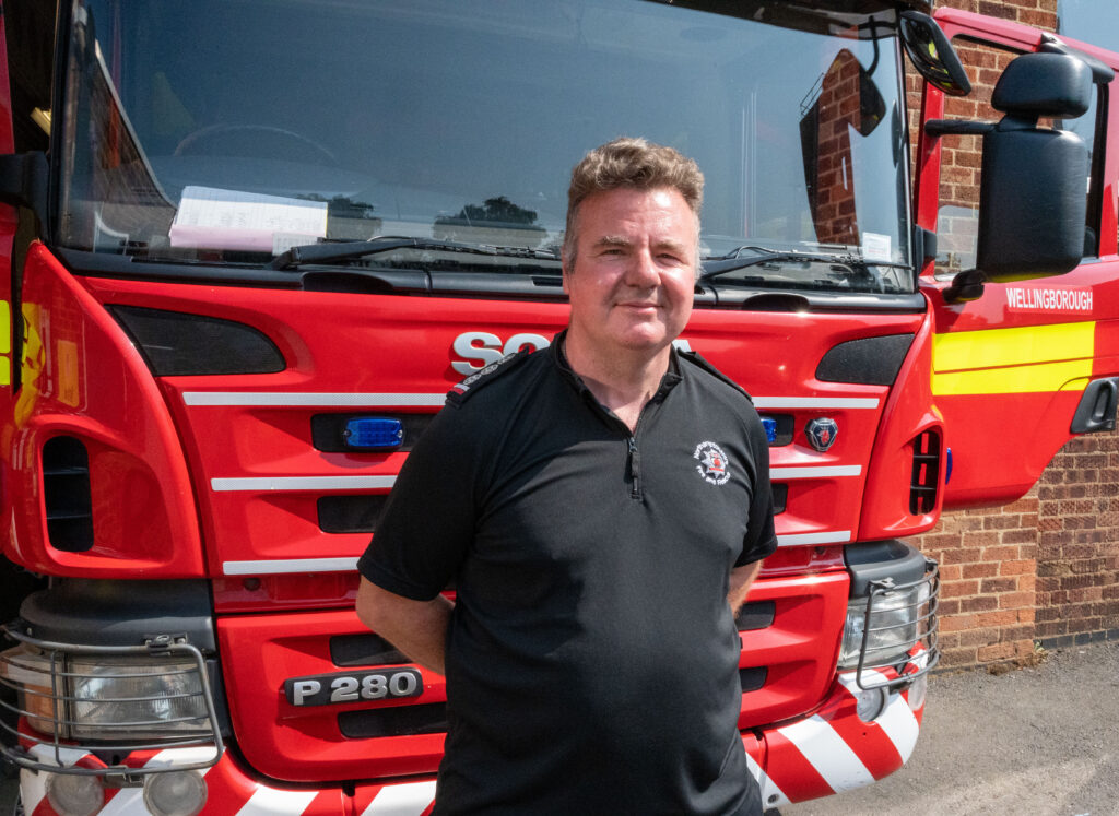 Station Manager Dave Wilson for Wellingborough Fire Station