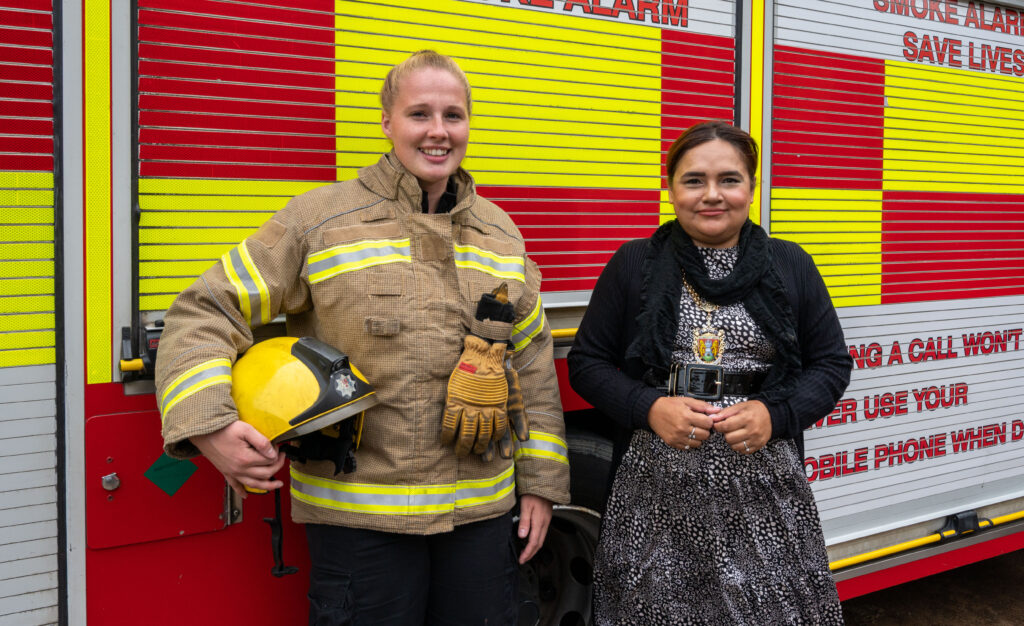 Mayoral visit to The Mounts Fire Station