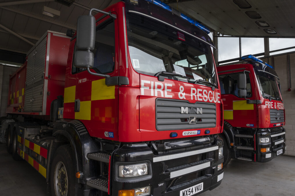 Close up of one of the special appliances at Corby Fire Station