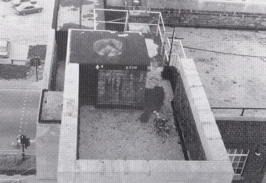 A spotters’ hut from the Second World War was built on the roof of the Mounts Fire Station 