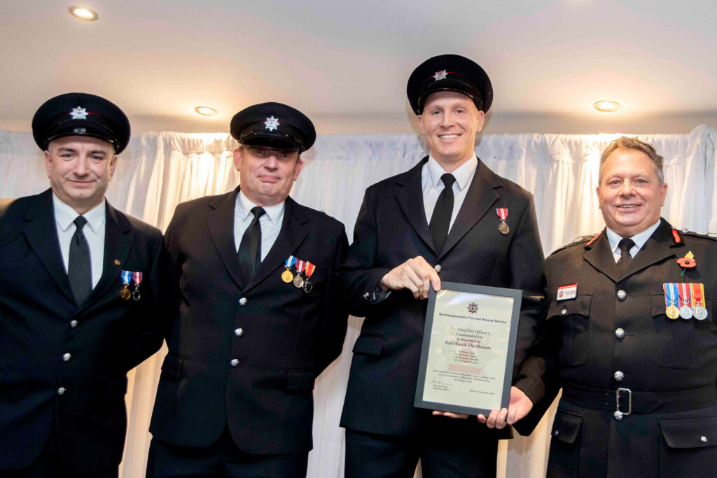 Fire staff commended for their lifesaving efforts in Northamptonshire