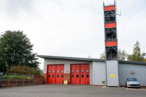 External rear view of Brackley Fire Station