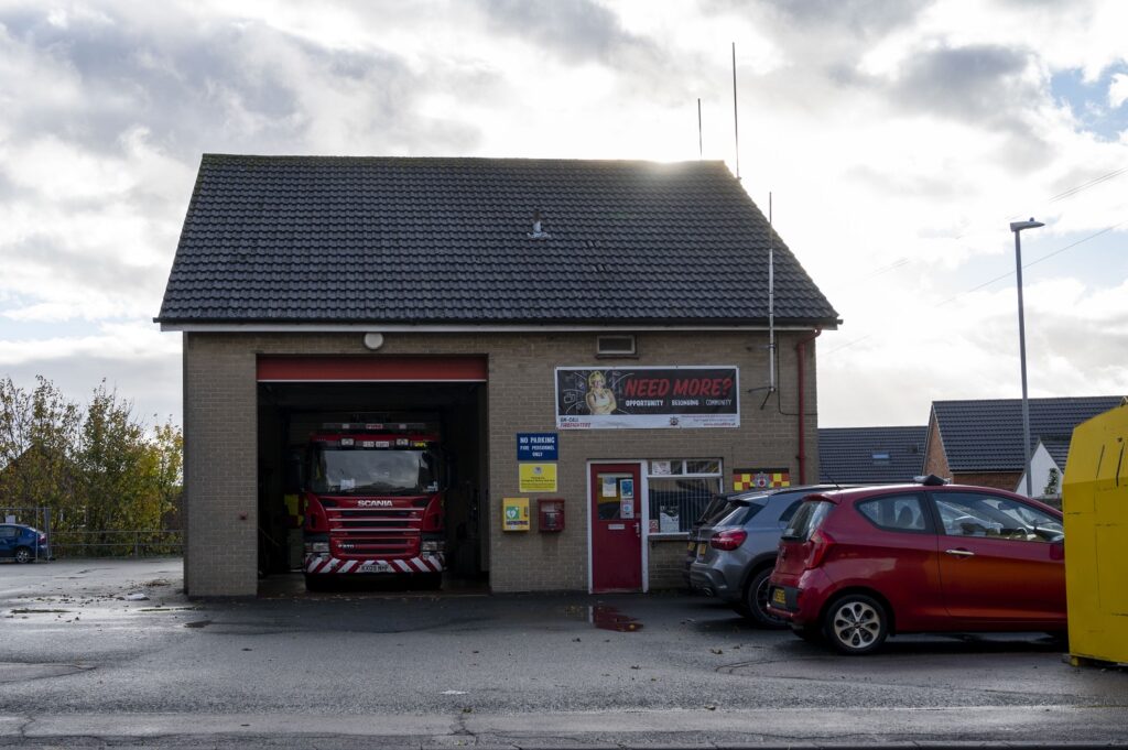 Front external view of Earls Barton Fire Station