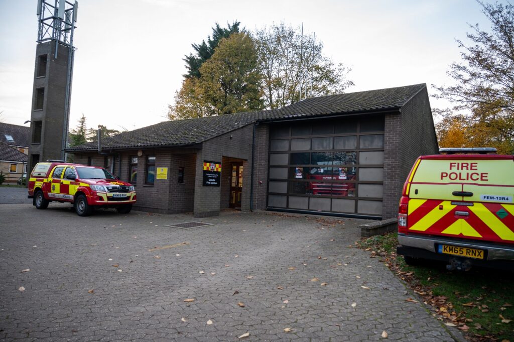 External view of Oundle Fire Station