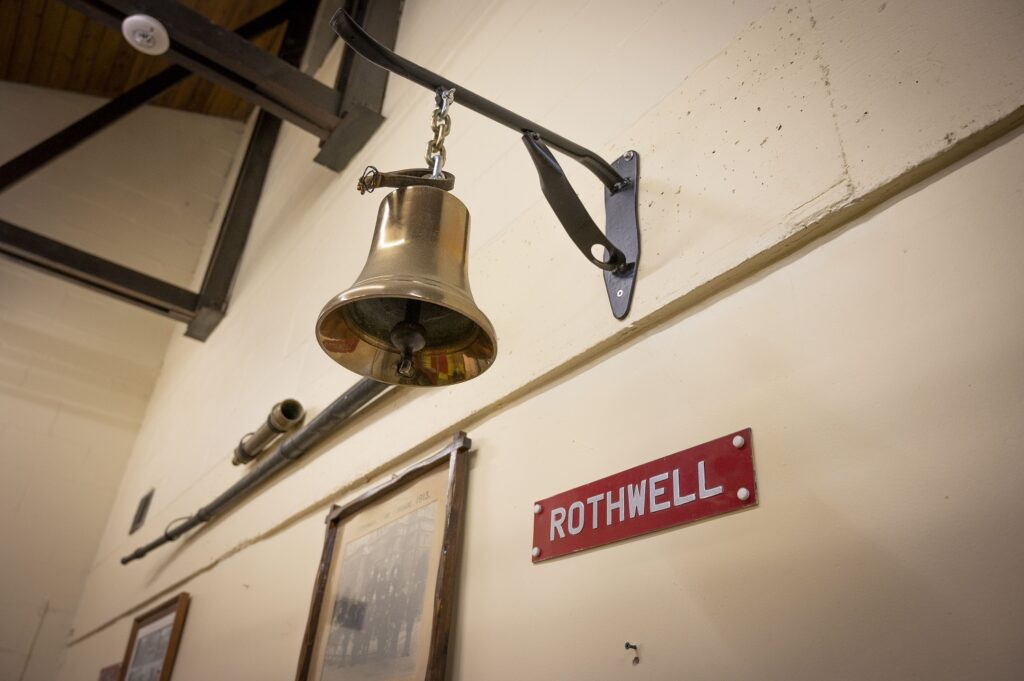 Station bell inside Rothwell Fire Station