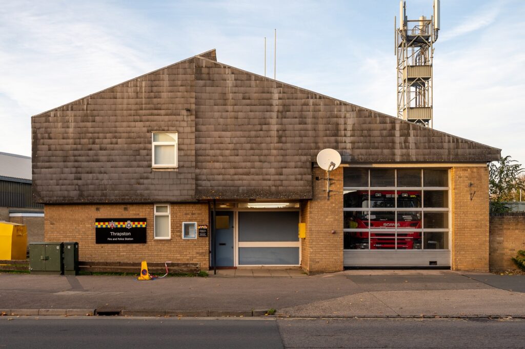 Front external view of Thrapston Fire Station