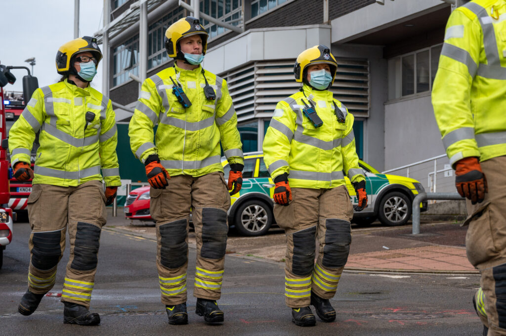 NFRS joined other emergency services to take part in a major incident exercise