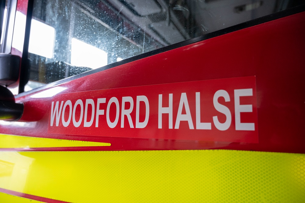 Close up of Woodford Halse fire appliance door