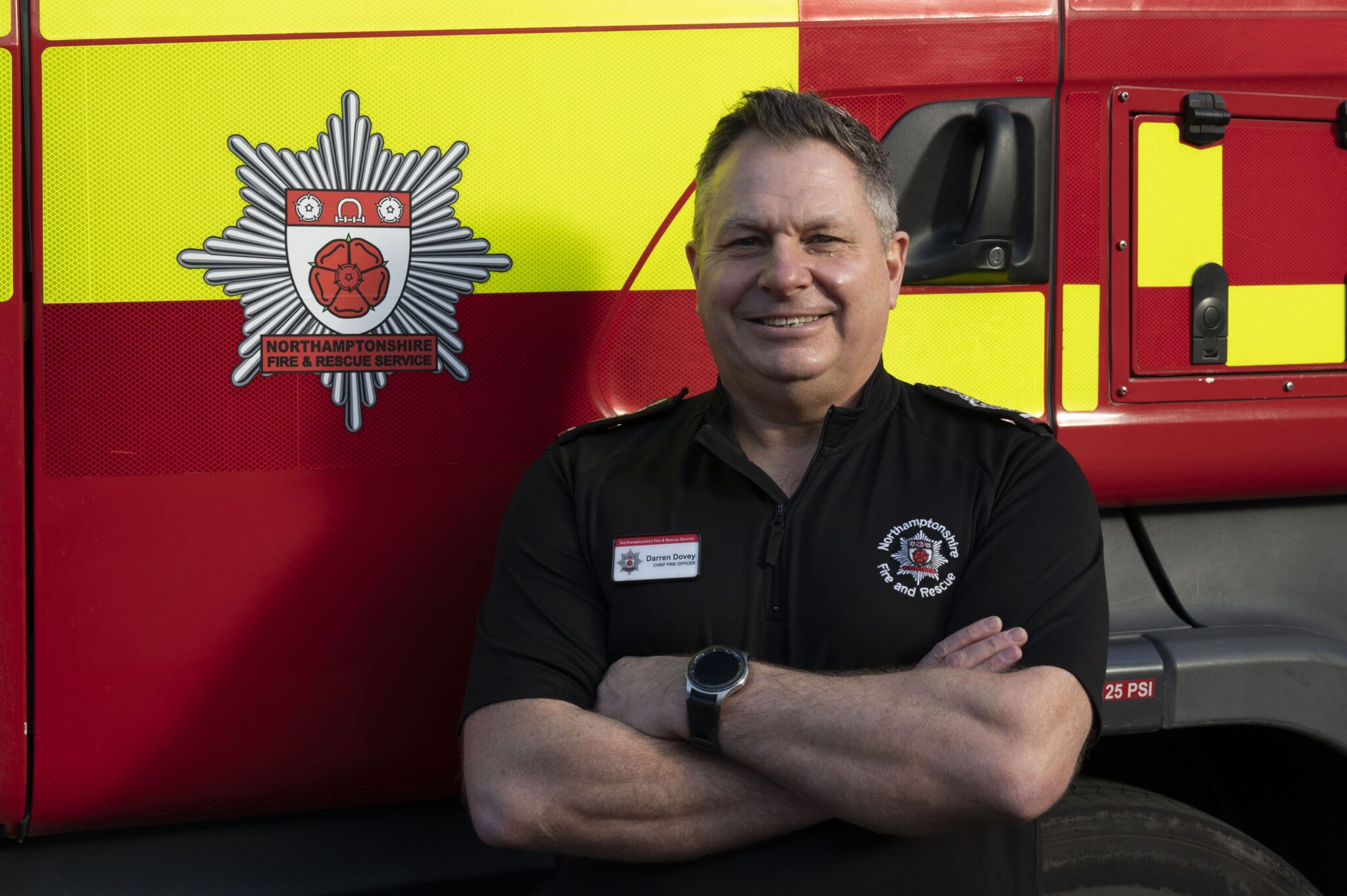Chief Fire Officer Darren Dovey to retire later this year Northamptonshire Fire and Rescue Service