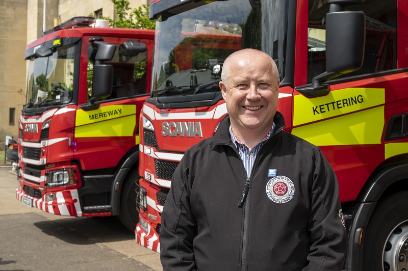 Four new fire engines on the run for Northamptonshire Fire &#038; Rescue Service