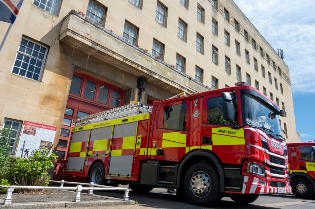 Four new fire engines on the run for Northamptonshire Fire &#038; Rescue Service