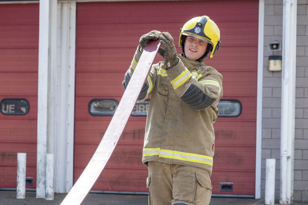 What happens after you apply to become a firefighter in Northamptonshire?