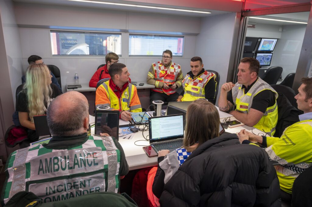 A number of agencies are shown taking part in Operation Puddleduck