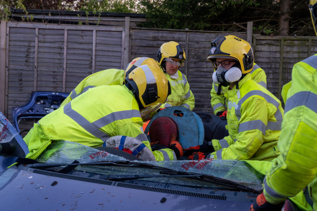 The Guilsborough Crew taking part in an RTC drill 