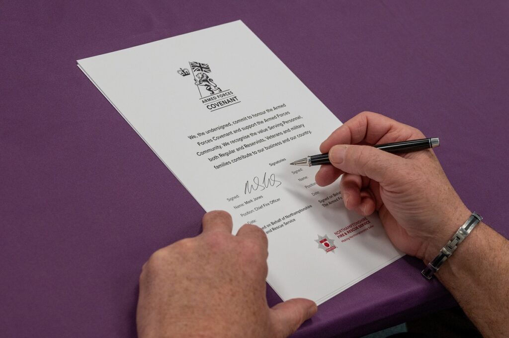 The signing of the Armed Forces Covenant