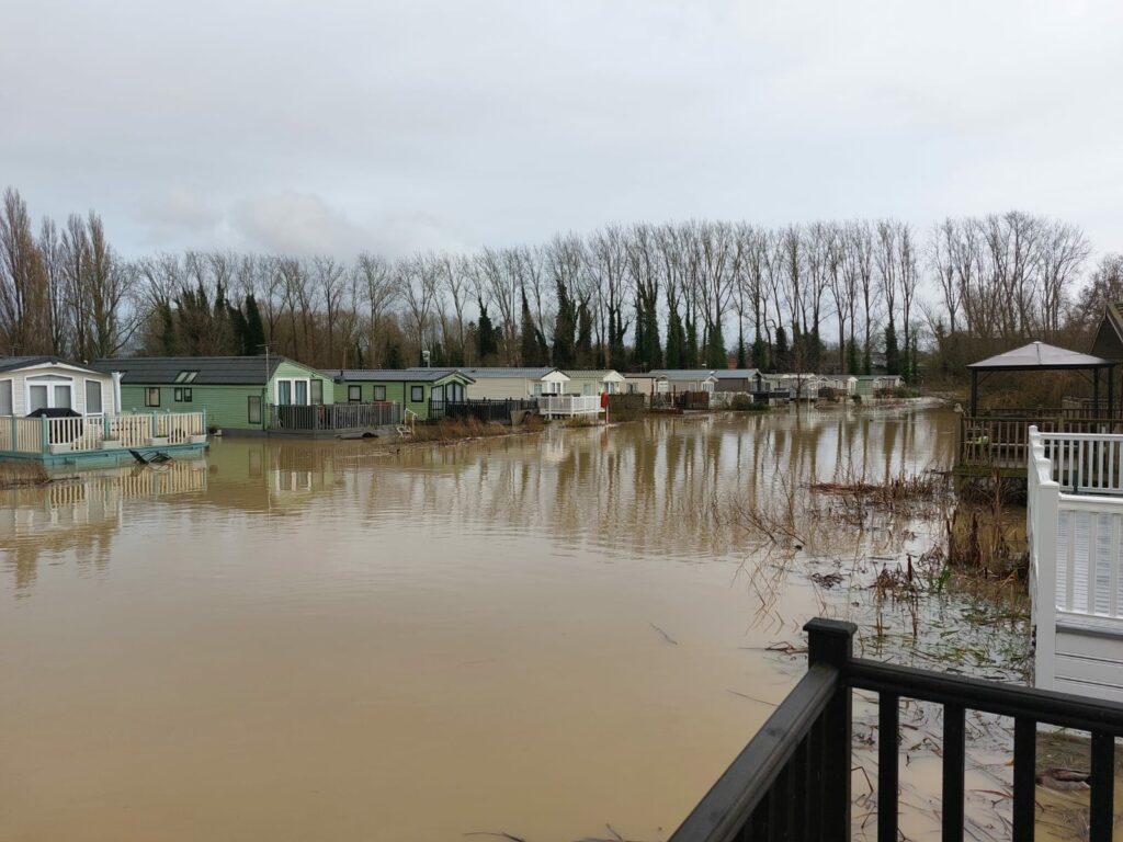 Flooding at Billing Aquadrome