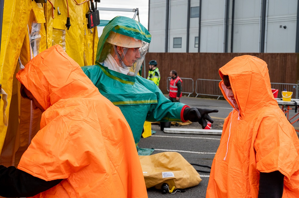 Multi-agency exercise tests emergency services response to terrorist and chemical attack