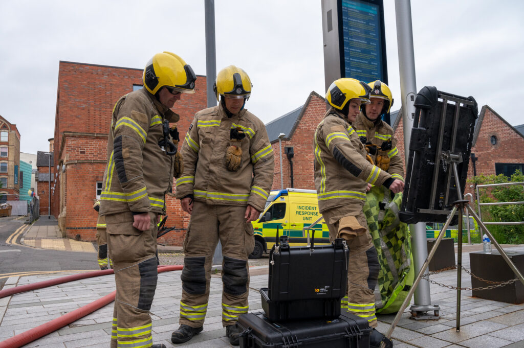 Fire crews deal with blaze in Bridge Street, Northampton
