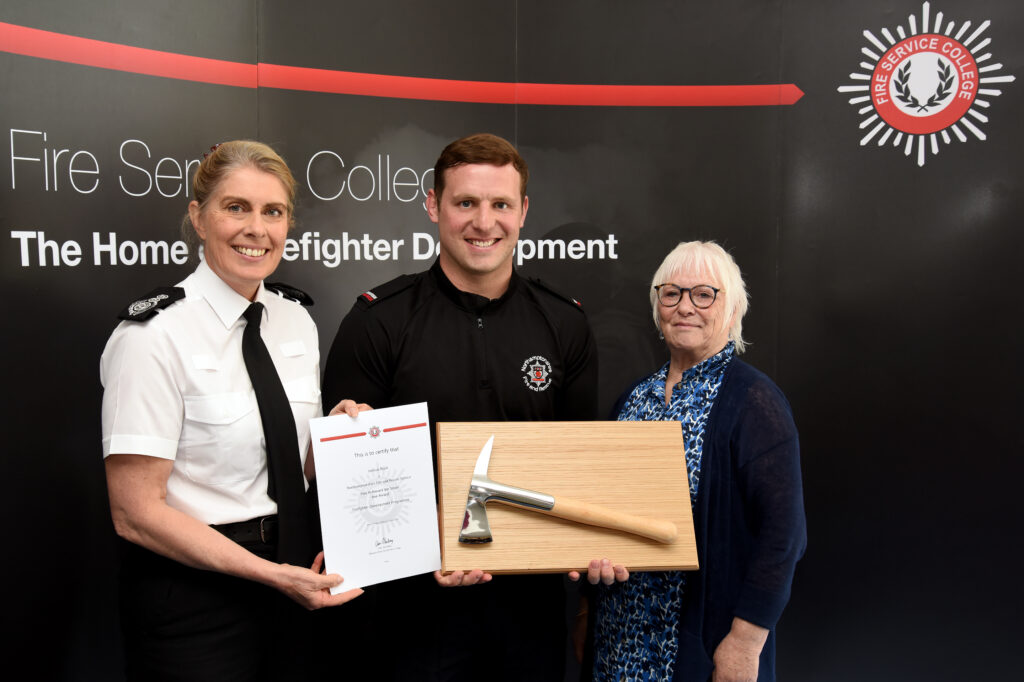 New Northamptonshire Fire recruits celebrate Passing Out parade