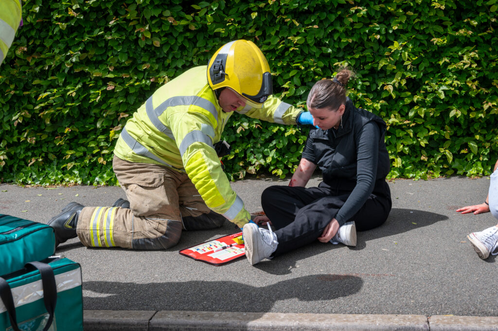Pilot exercise takes place to test how NFRS triages injuries at major incident