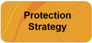 A Yellow coloured box with the wording Protection Strategy
