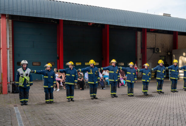 Image of the Fire cadets on parade